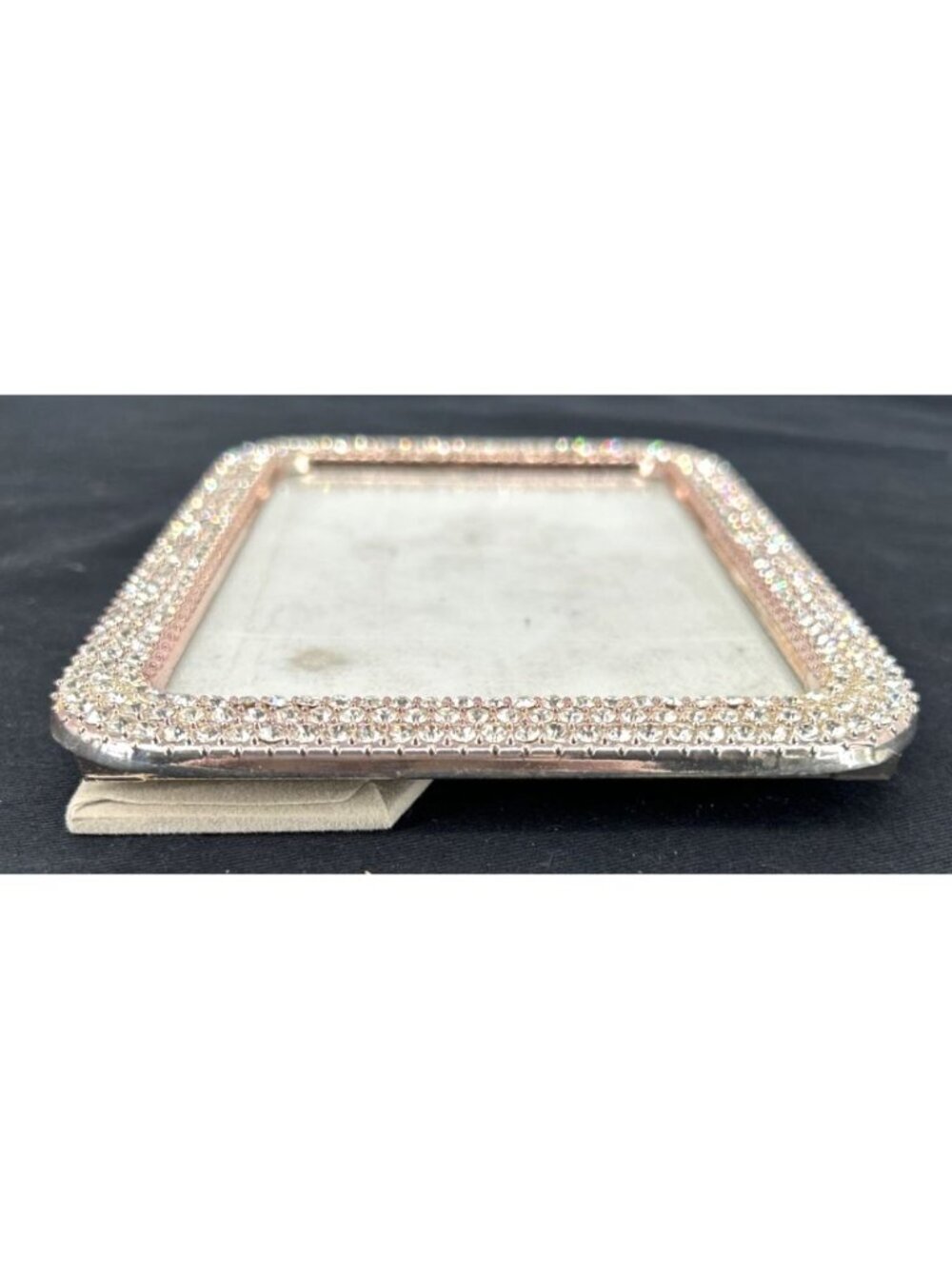 Crystal Rhinestone gold Tone 5x7 Picture Frame Photo Frame - Picture 9 of 9